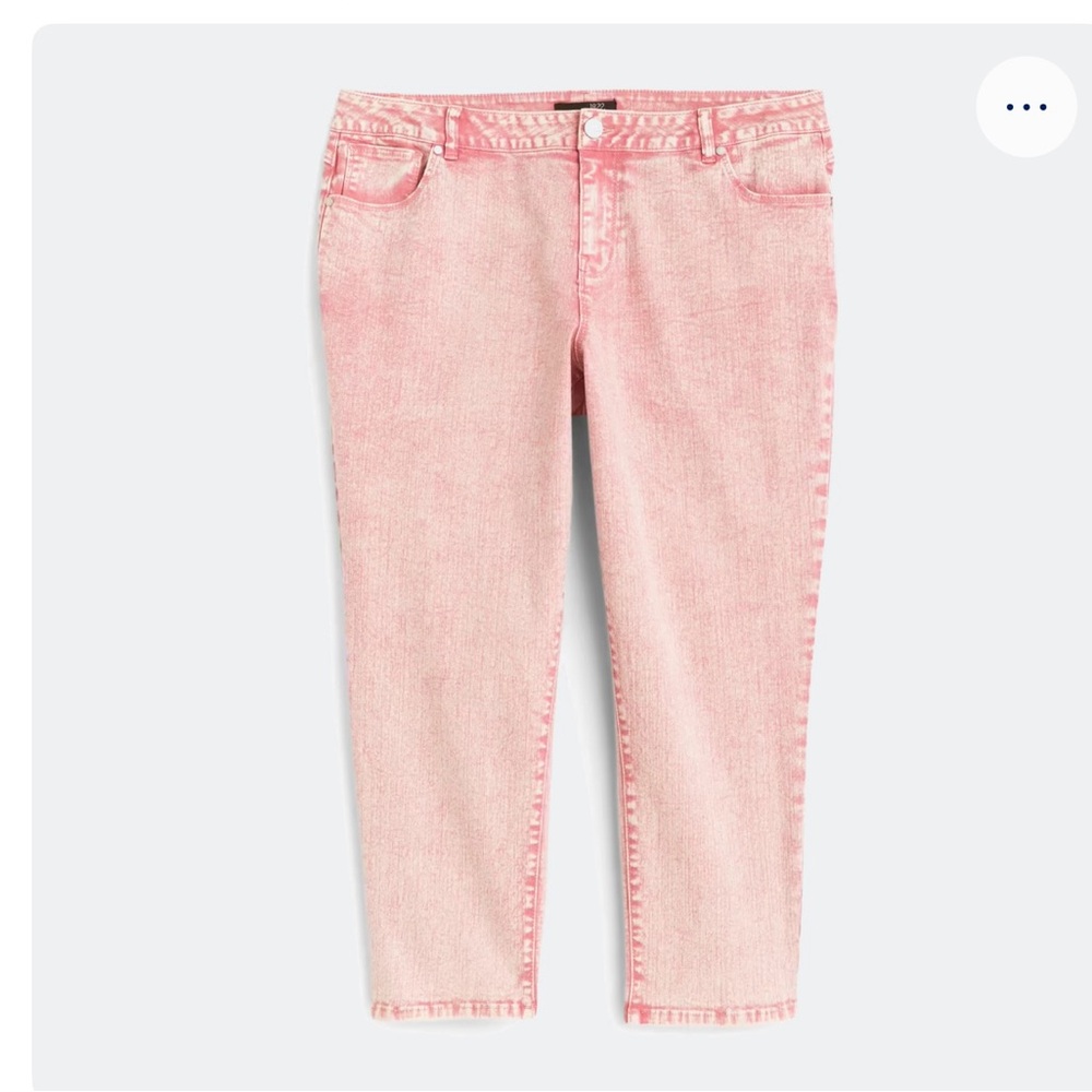 1822 Denim Blush Cropped Jeans